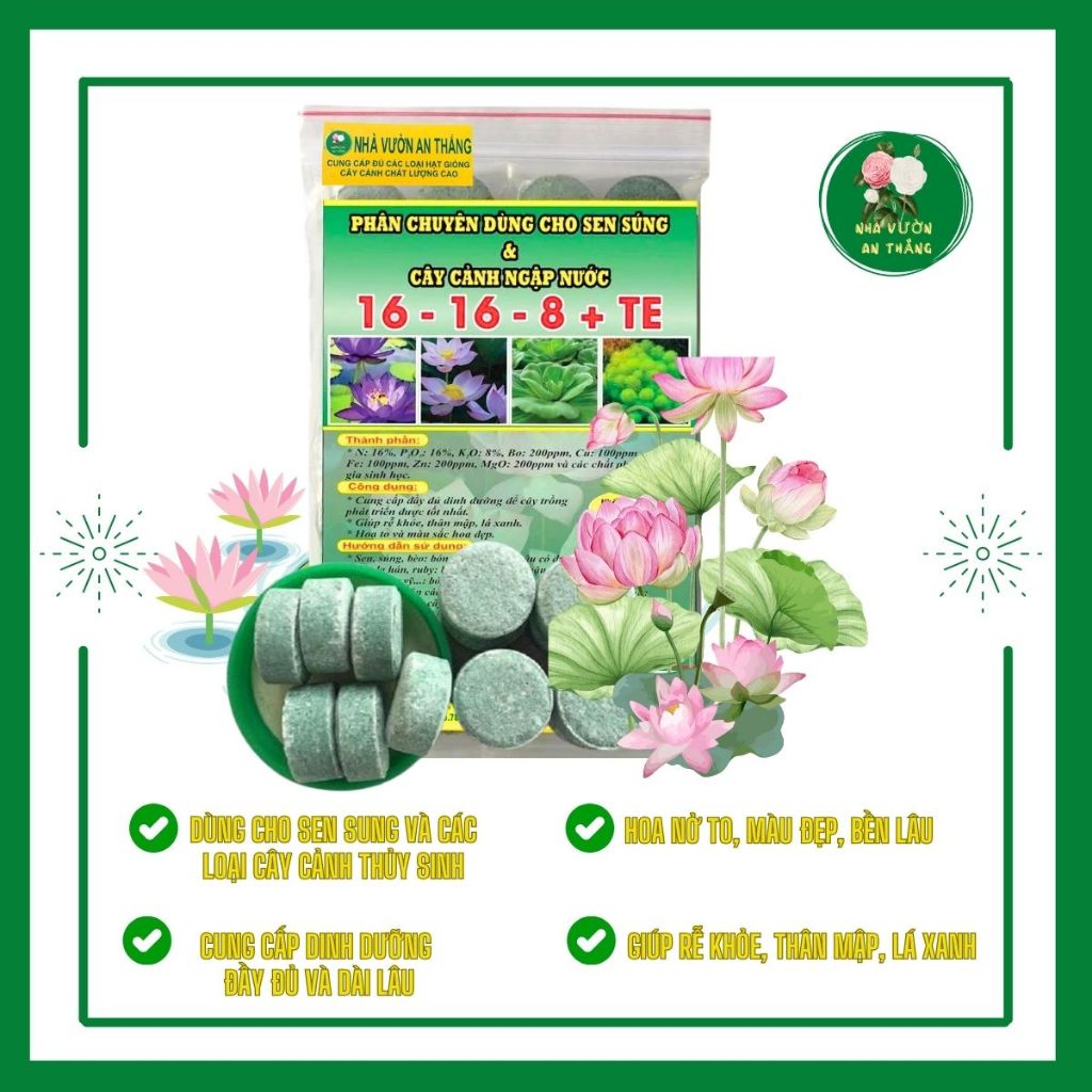 Bán hết Phân bón thủy sinh cho hoa sen